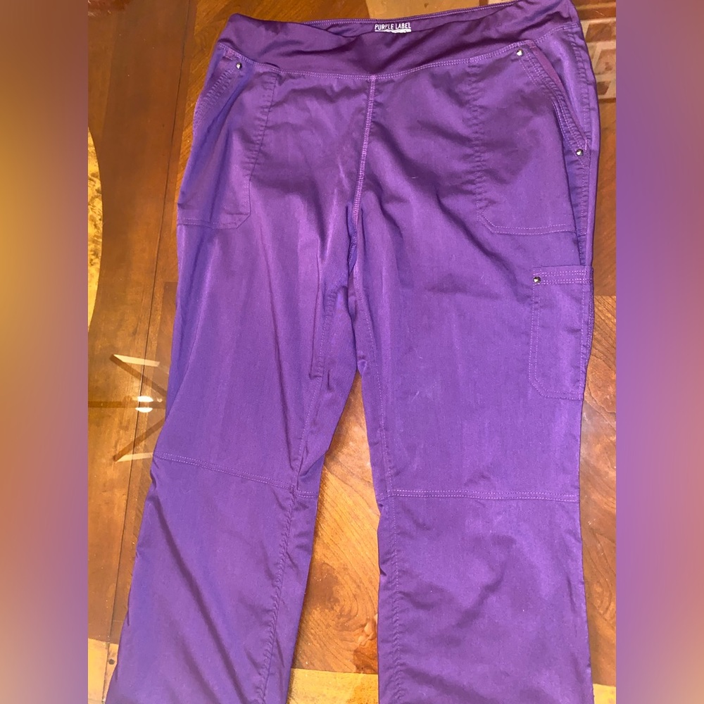 Healing Hands Yoga Purple label scrub pant in XL purple (eggplant)
